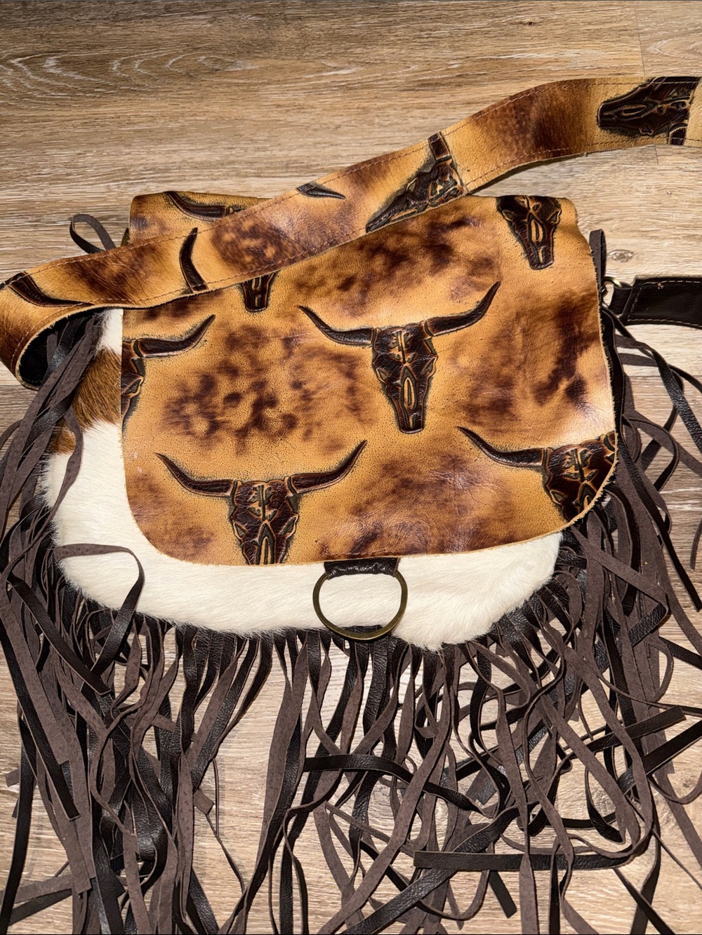 Cowhide Crossbody Bag